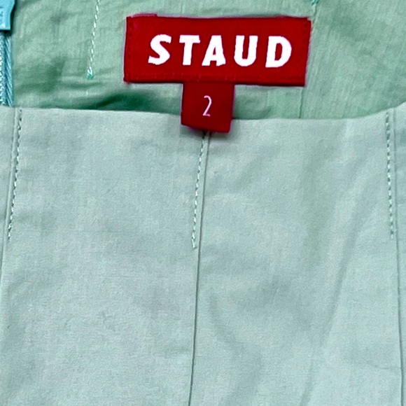 🌺🎉HP🎉🌺 NWOT Staud Wells Midi Dress Sage - Picture 16 of 16